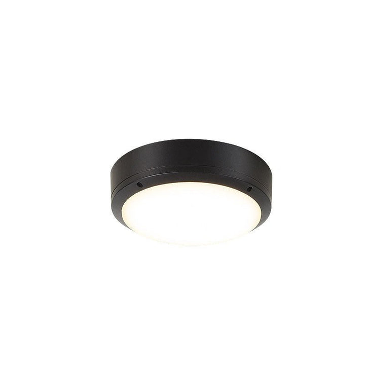 Prosta zewnętrzna wodoodporna aluminiowa okrągła lampa sufitowa LED