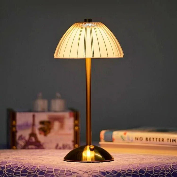 Kryształowa bezprzewodowa lampa stołowa