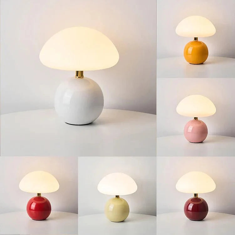 Francuska lampa w kształcie grzyba