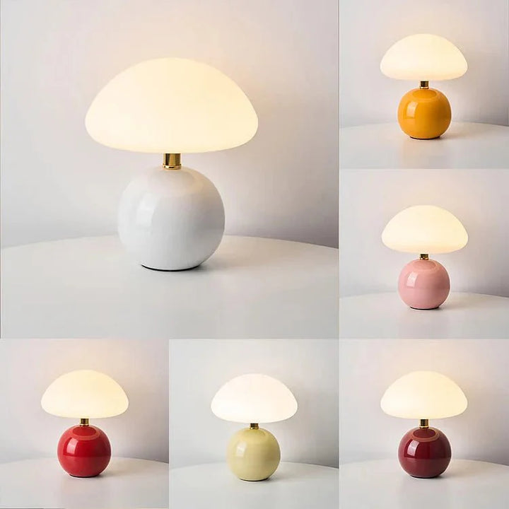 Francuska lampa w kształcie grzyba