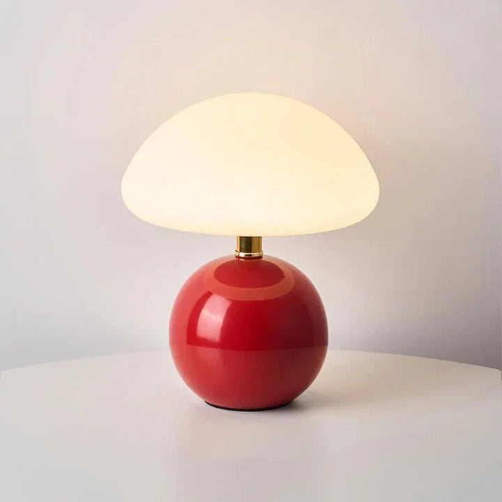 Francuska lampa w kształcie grzyba