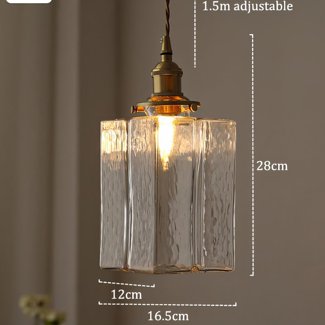Fatima - Nowoczesna Retro Szklana Lampa Wisząca