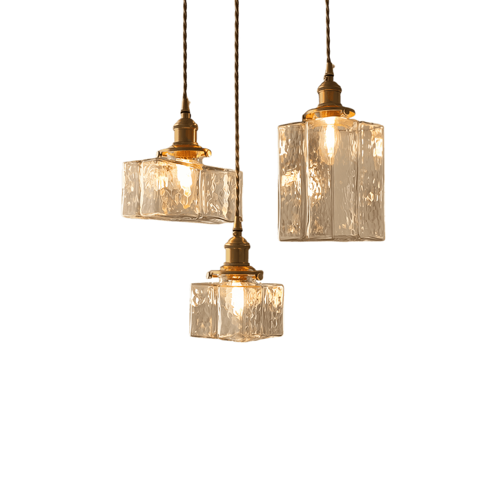 Fatima - Nowoczesna Retro Szklana Lampa Wisząca