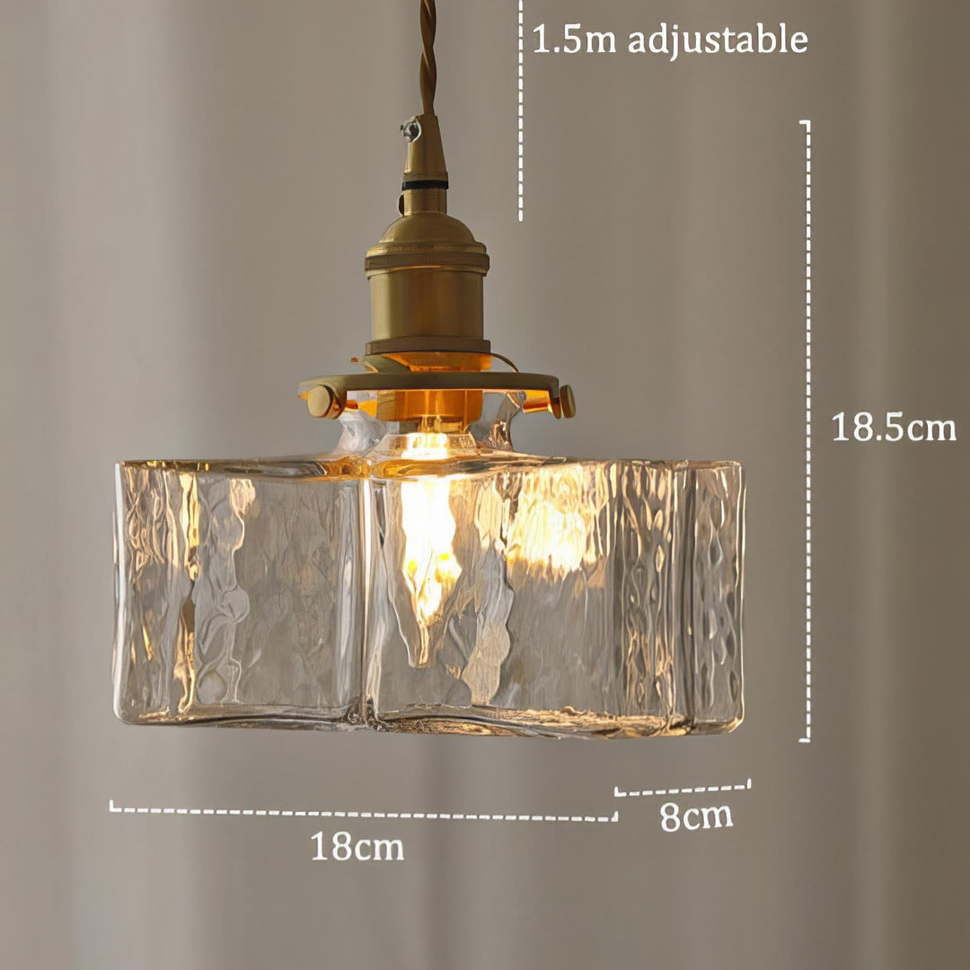 Fatima - Nowoczesna Retro Szklana Lampa Wisząca