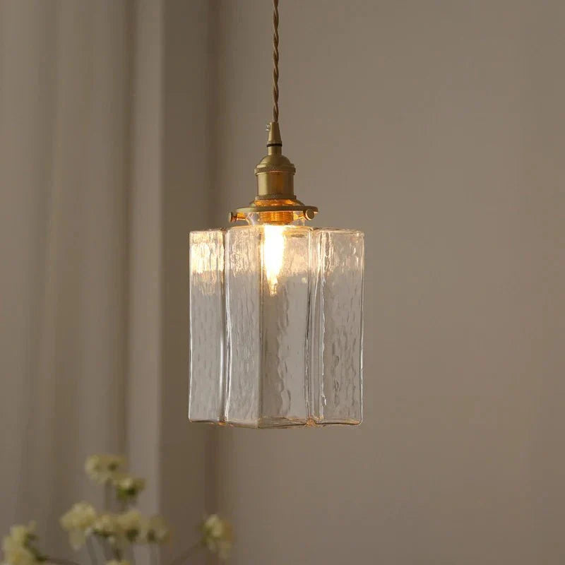 Fatima - Nowoczesna Retro Szklana Lampa Wisząca