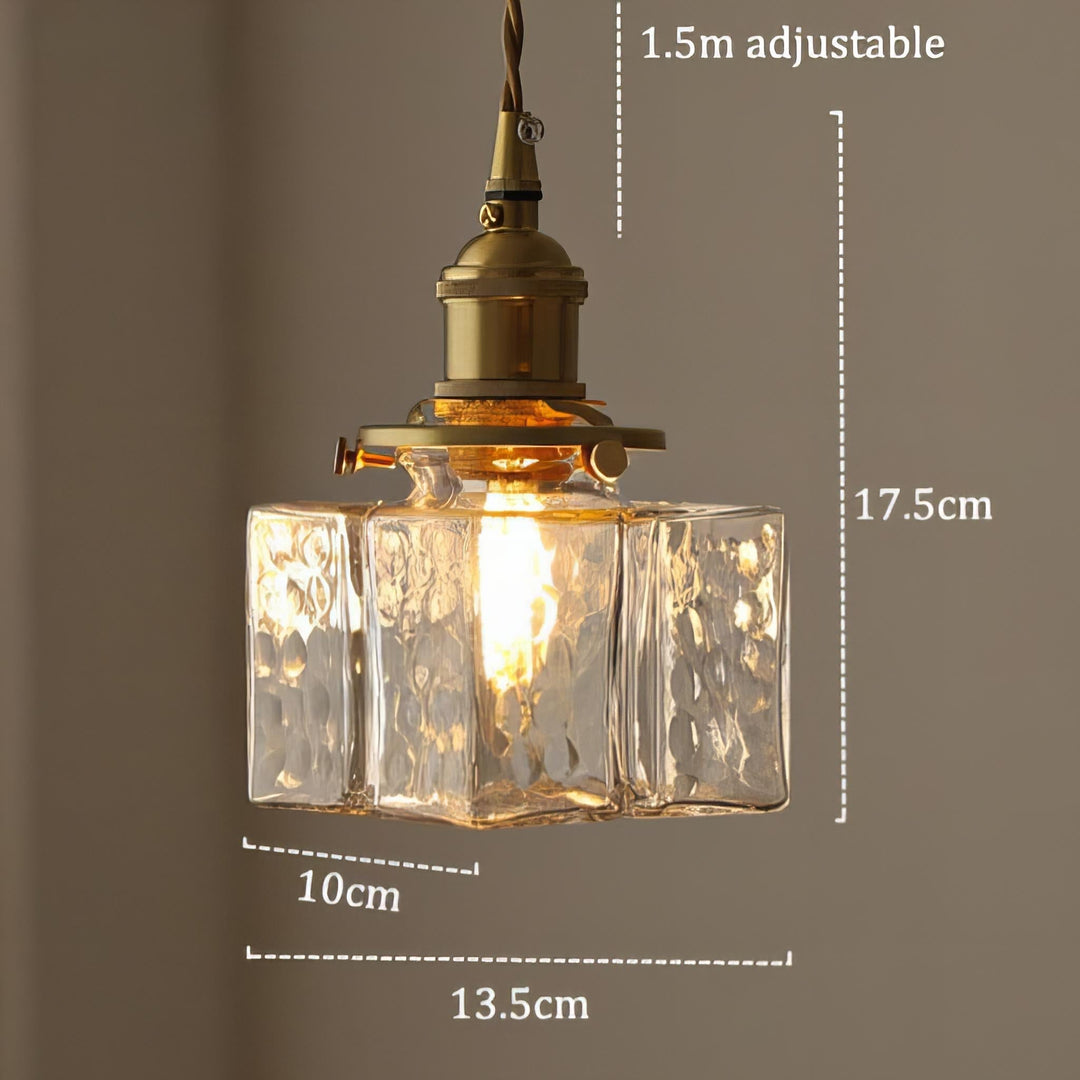 Fatima - Nowoczesna Retro Szklana Lampa Wisząca