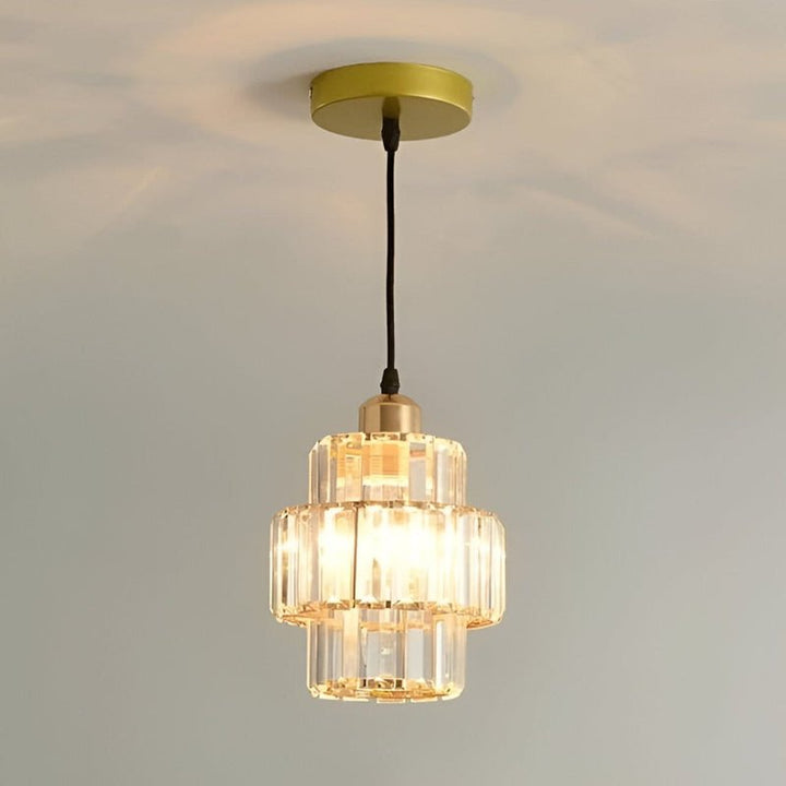 Fernando - Ronde Gelaagde Kristallen Hanglamp
