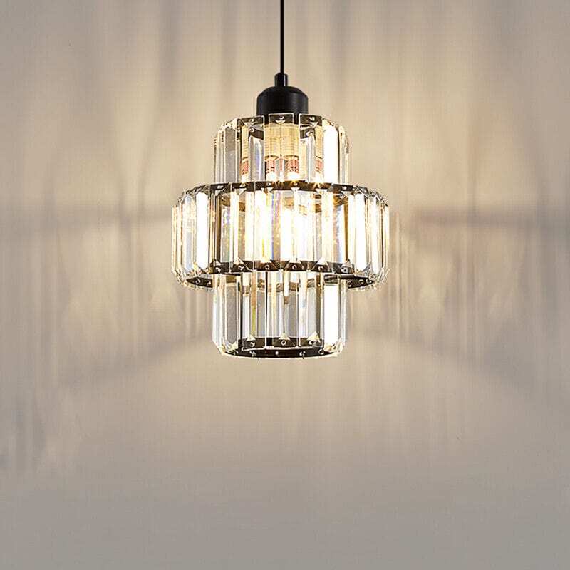 Fernando - Ronde Gelaagde Kristallen Hanglamp