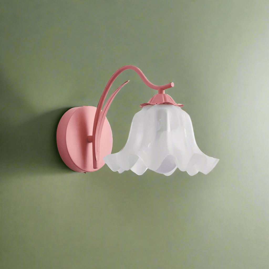 Francuska Retro Oświetlenie Ścienne Kwiatowe