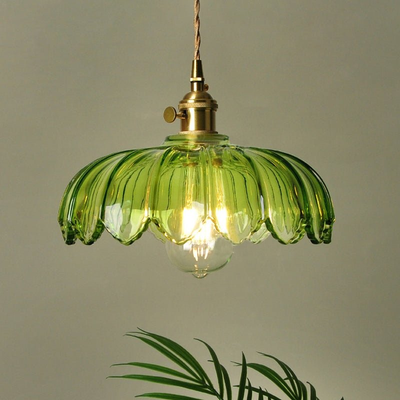 Lampka wisząca ze szkła w stylu vintage