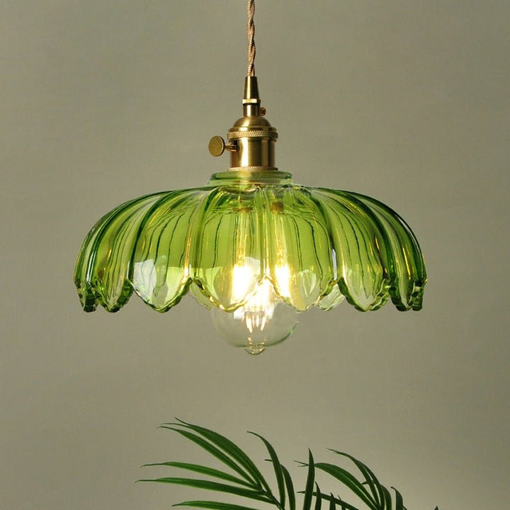 Lampka wisząca ze szkła w stylu vintage