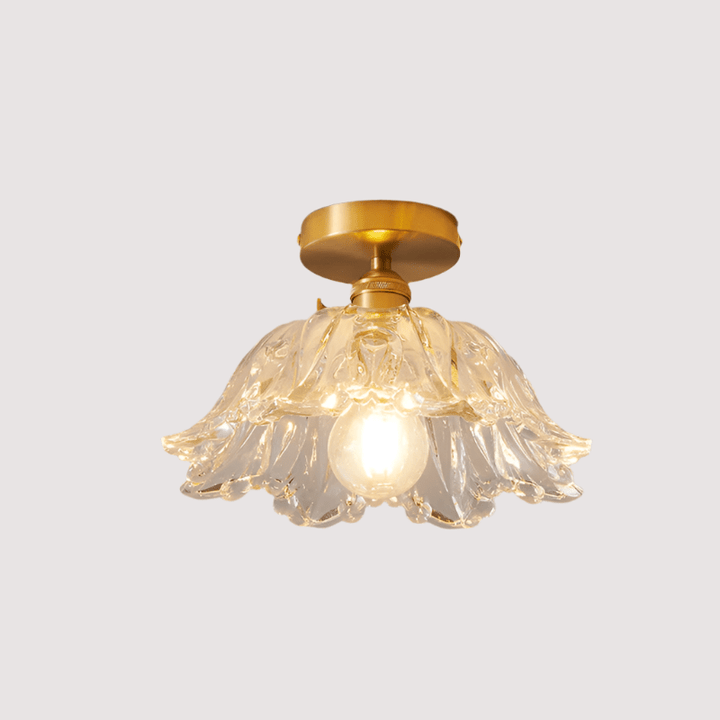 Szklana Lampa Wisząca Kwiat