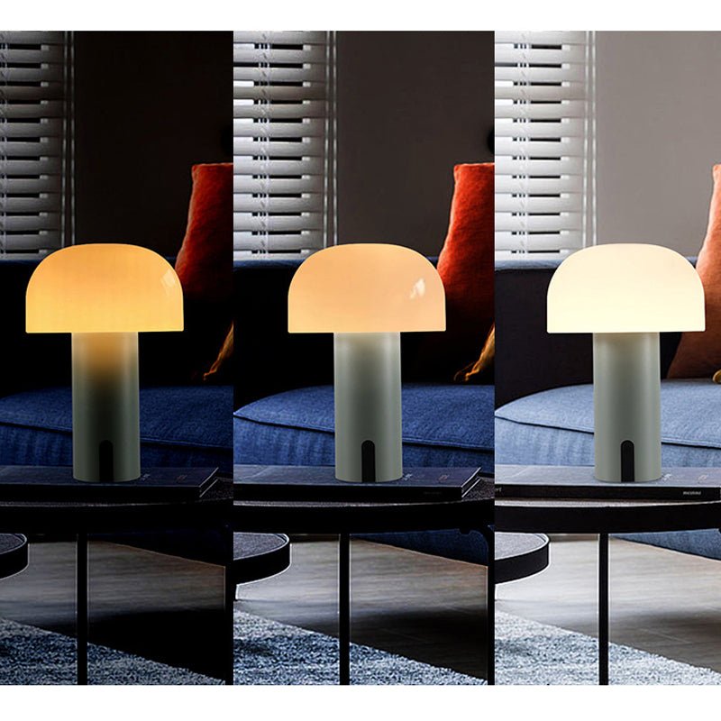Lampa stołowa w stylu europejskim w kształcie grzyba