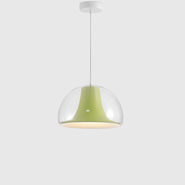 Półokrągła szklana lampa wisząca w kształcie meduzy
