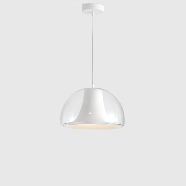 Półokrągła szklana lampa wisząca w kształcie meduzy
