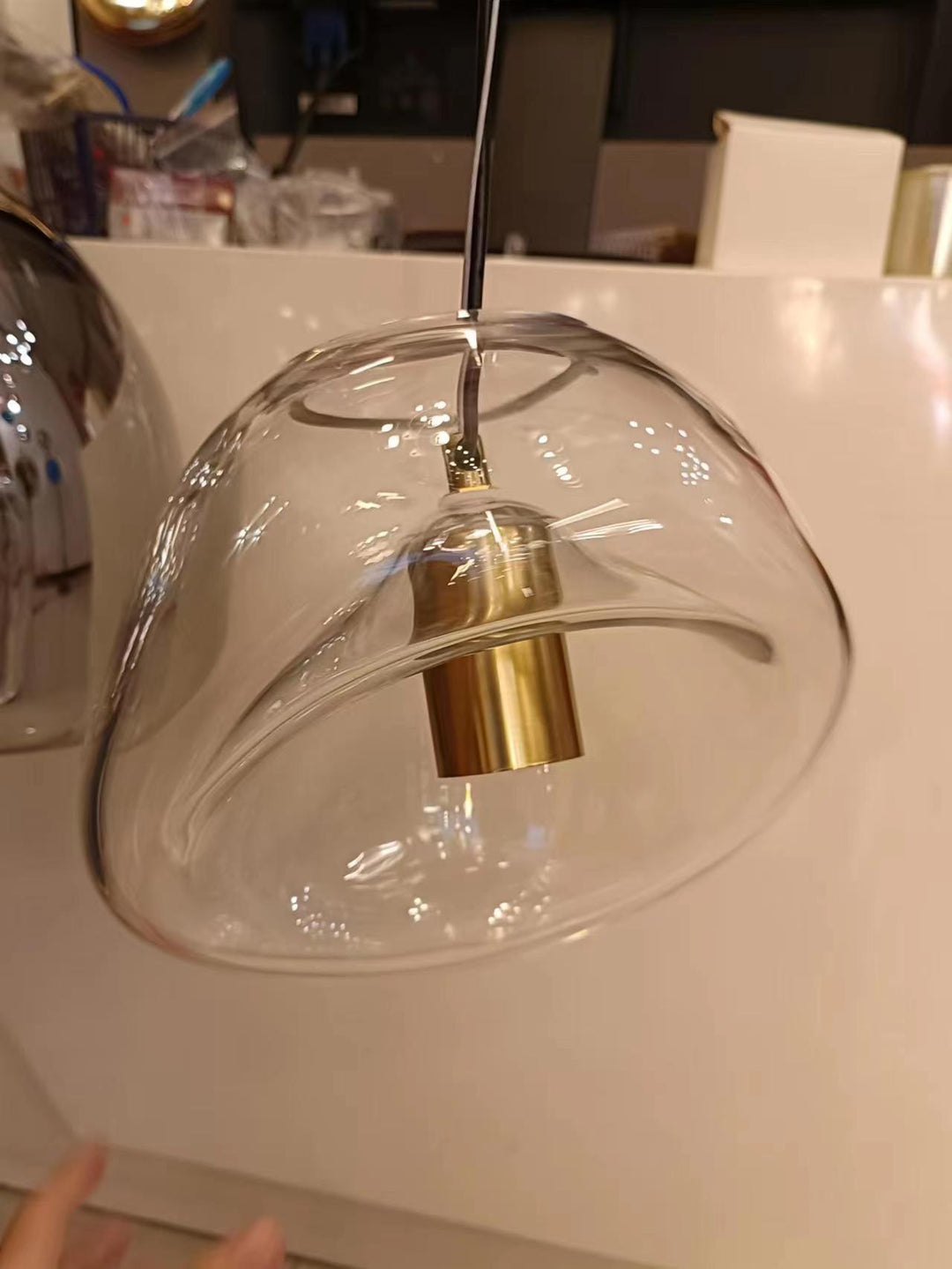Wisząca Lampa w Kształcie Kropli Wody