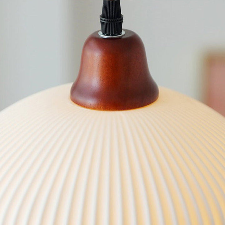 Lampa wisząca ceramiczna biała
