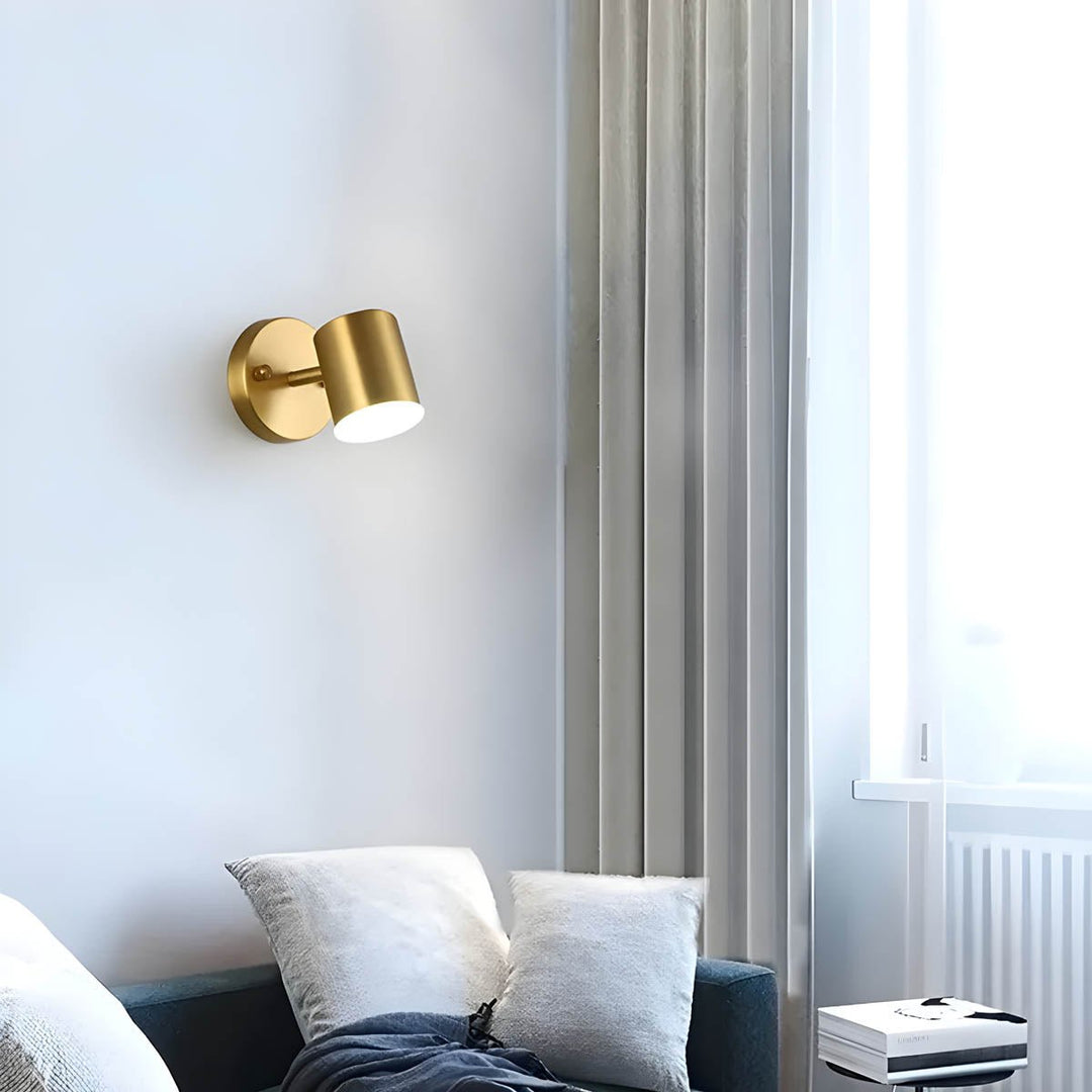 Skandynawskie miedziane lampy LED na ścianę