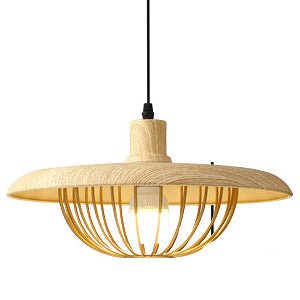 Lampy wiszące imitujące drewno