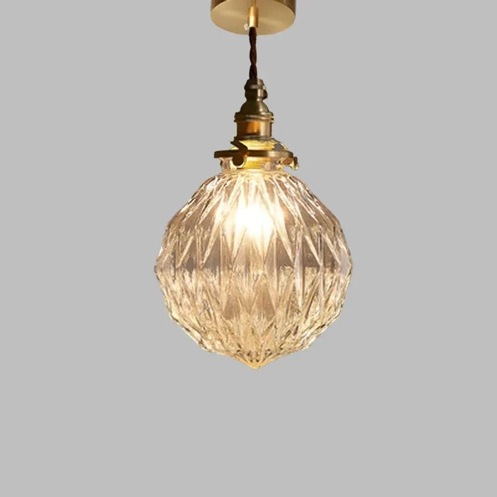 Szklana lampa wisząca Crystal