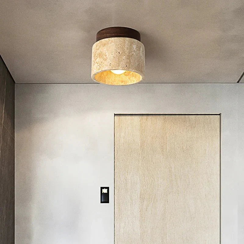 Japońska Kreatywna Lampa Sufitowa w Stylu Kremowym