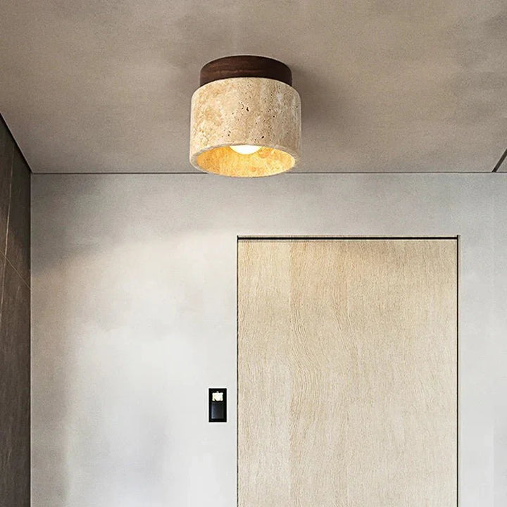 Japońska Kreatywna Lampa Sufitowa w Stylu Kremowym