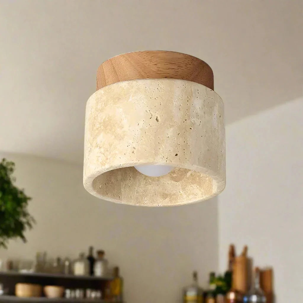 Japońska Kreatywna Lampa Sufitowa w Stylu Kremowym