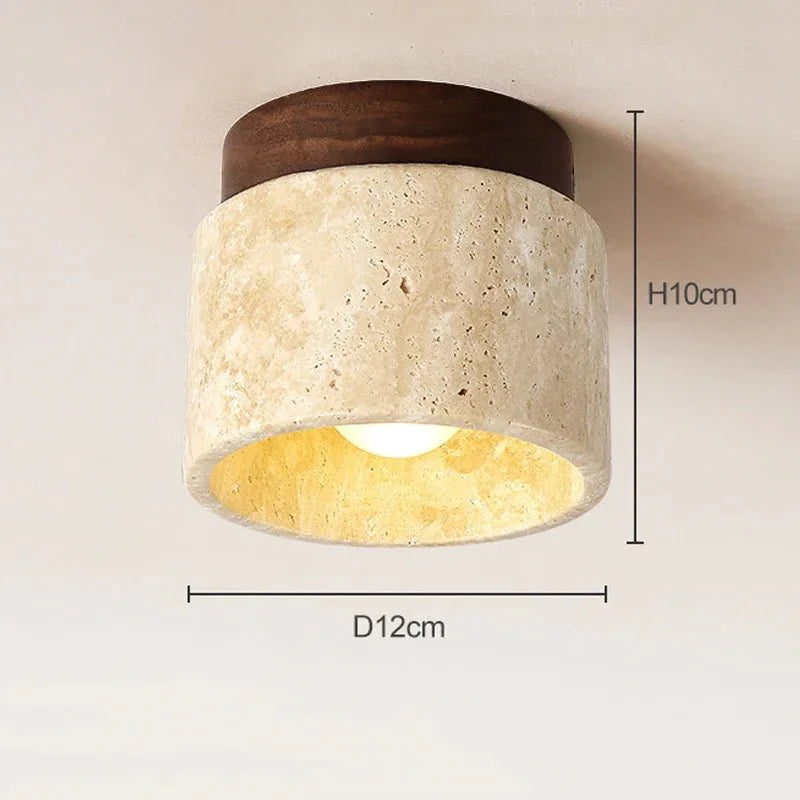 Japońska Kreatywna Lampa Sufitowa w Stylu Kremowym
