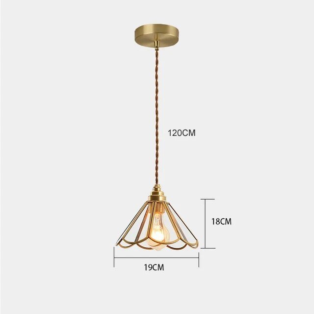 Lampa wisząca witrażowa
