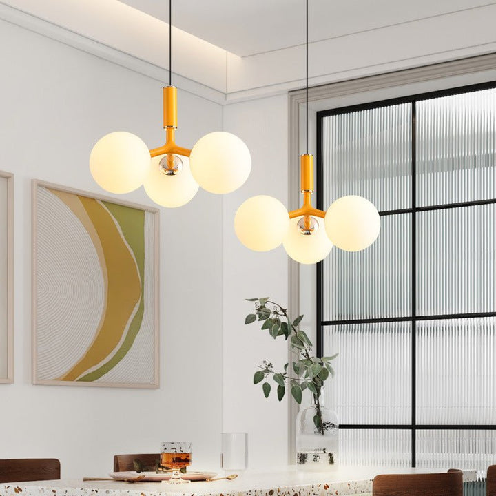 Luksusowa szklana lampa wisząca w stylu skandynawskim