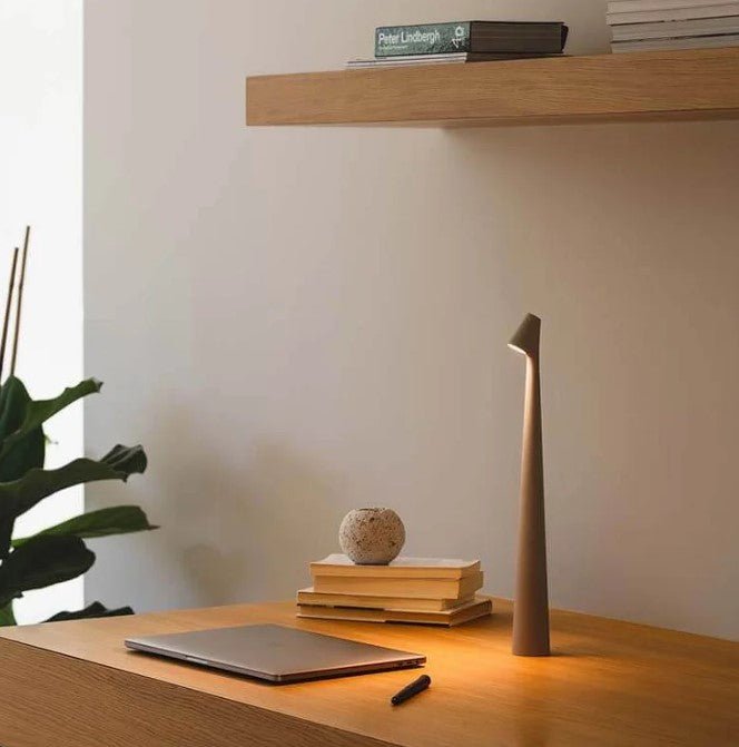 LuminaVista™ lampa stołowa LED – designerska, przenośna lampa do wnętrz