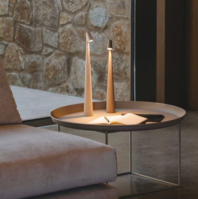 LuminaVista™ lampa stołowa LED – designerska, przenośna lampa do wnętrz