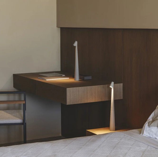 LuminaVista™ lampa stołowa LED – designerska, przenośna lampa do wnętrz