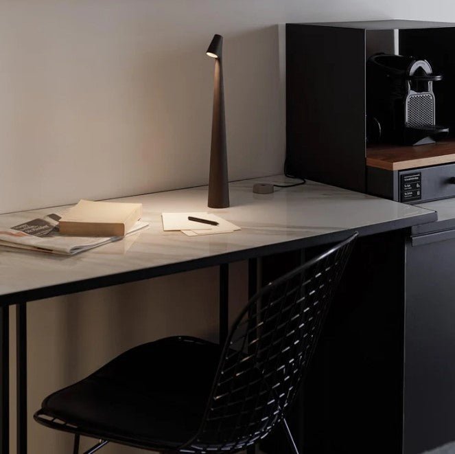 LuminaVista™ lampa stołowa LED – designerska, przenośna lampa do wnętrz