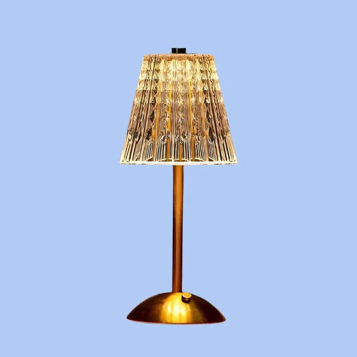 Kryształowa Metalowa Bezprzewodowa Lampa Stołowa
