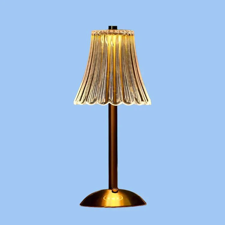 Kryształowa Metalowa Bezprzewodowa Lampa Stołowa