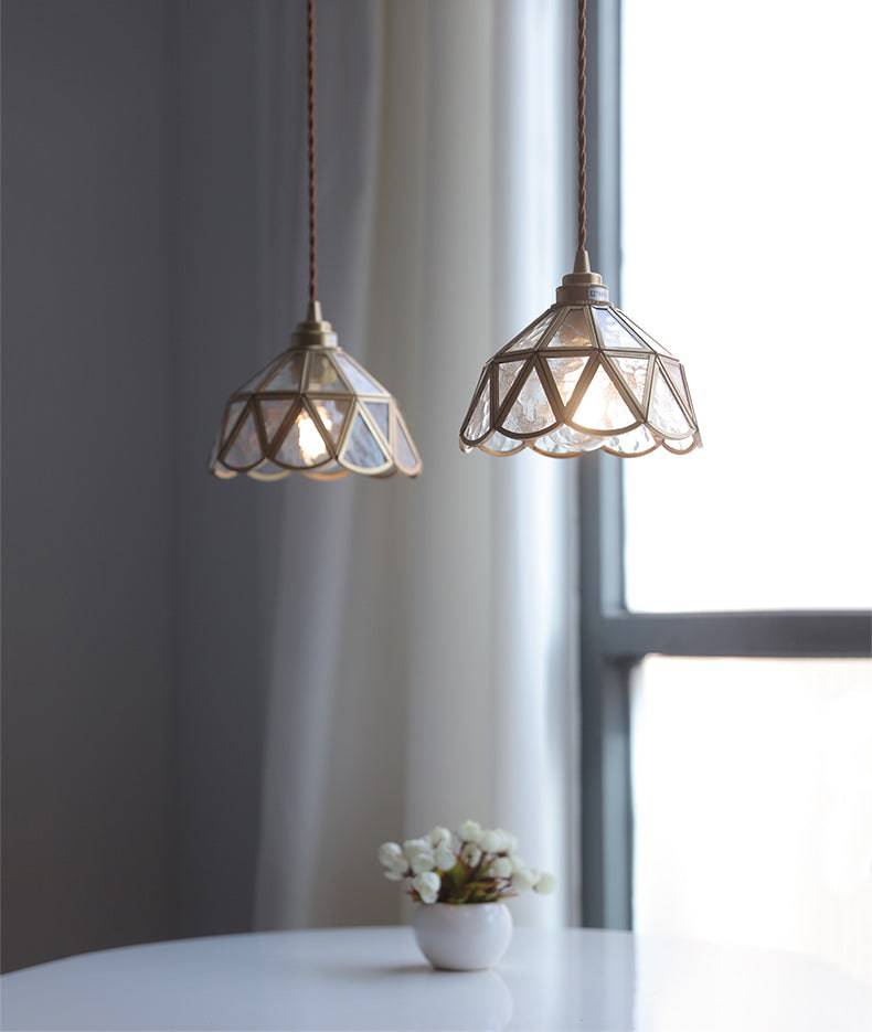 Lampa wisząca z mosiądzu