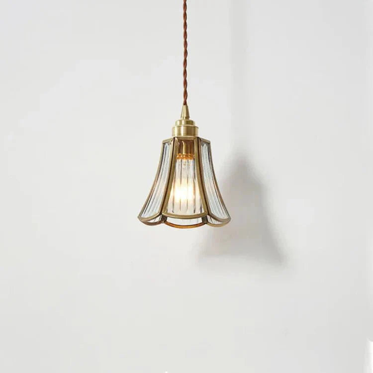 Lampa wisząca z mosiądzu