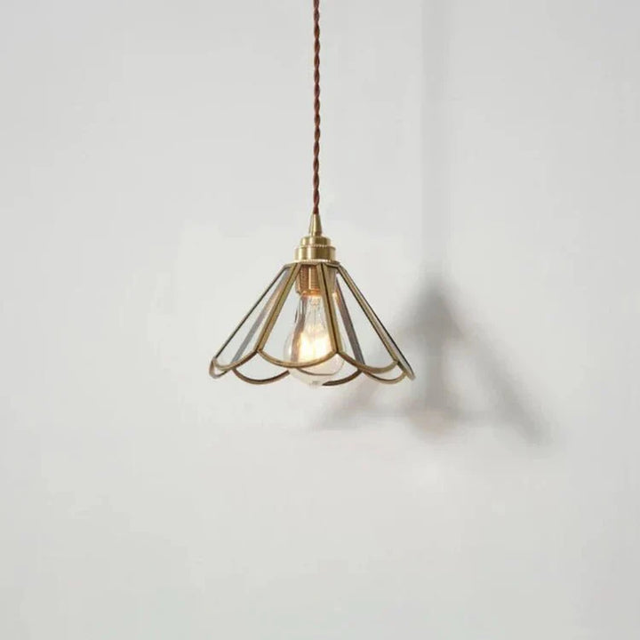 Lampa wisząca z mosiądzu