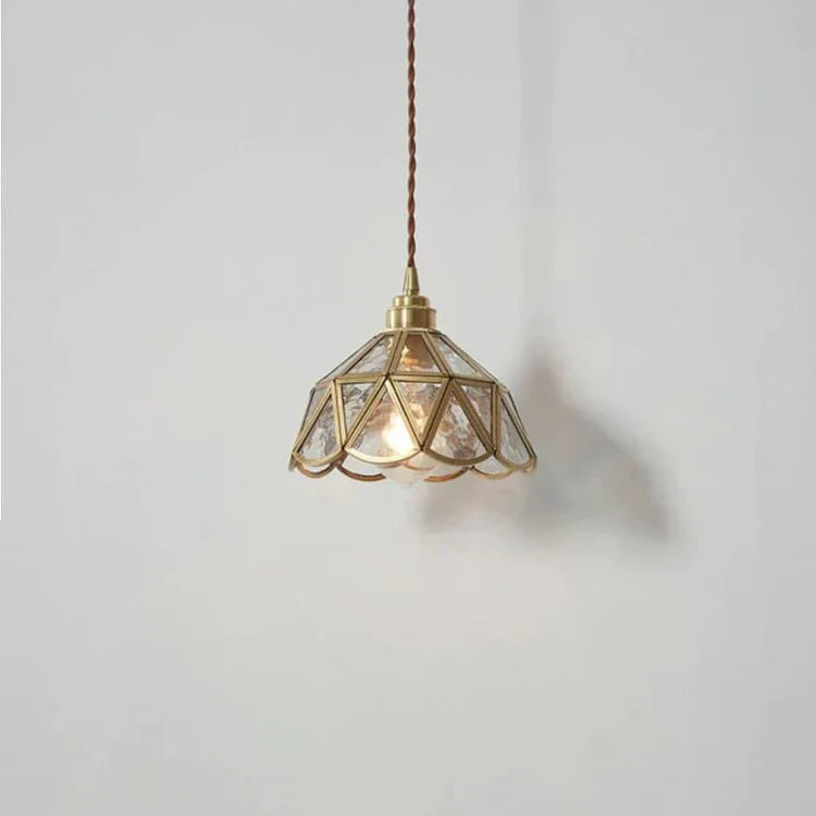Lampa wisząca z mosiądzu