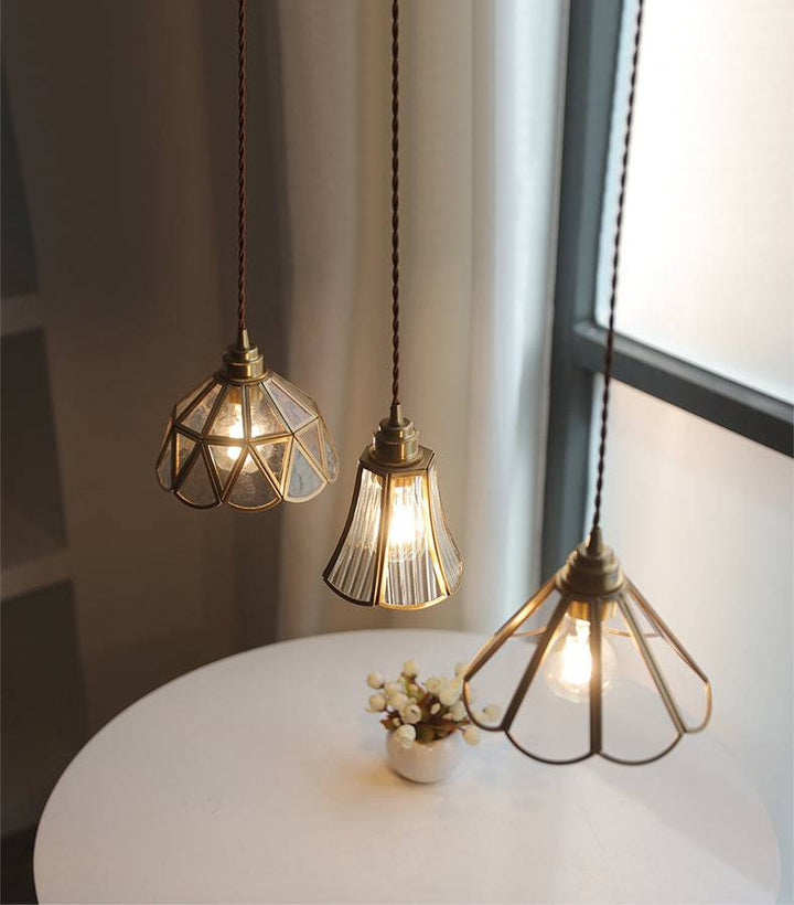 Lampa wisząca z mosiądzu
