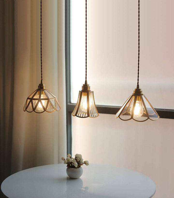 Lampa wisząca z mosiądzu
