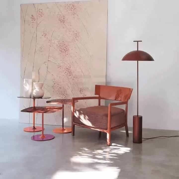 Minimalistyczna skandynawska lampa podłogowa