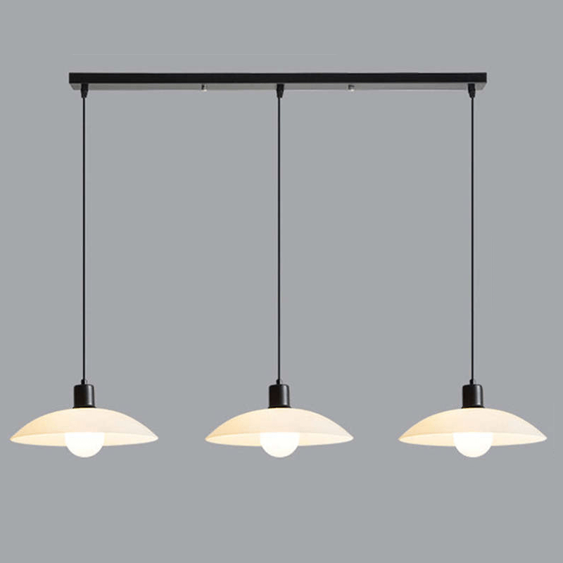 Minimalistyczna Biała Szklana Lampa Wisząca