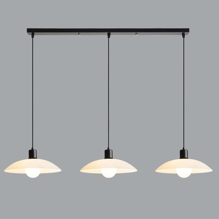 Minimalistyczna Biała Szklana Lampa Wisząca