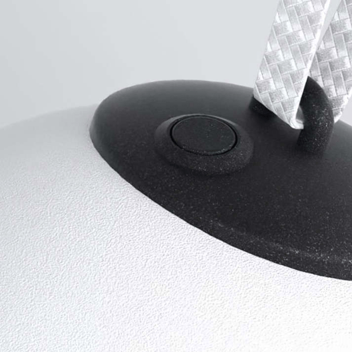 Minori Design LED Lampa Wisząca Chmura Mleczna Biała Metal/Akryl Ogród