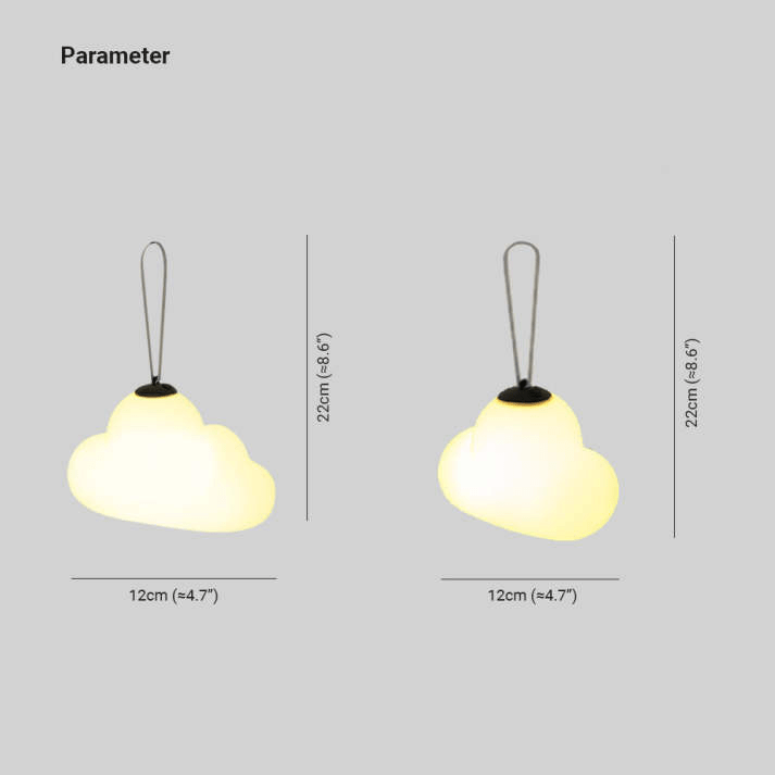 Minori Design LED Lampa Wisząca Chmura Mleczna Biała Metal/Akryl Ogród