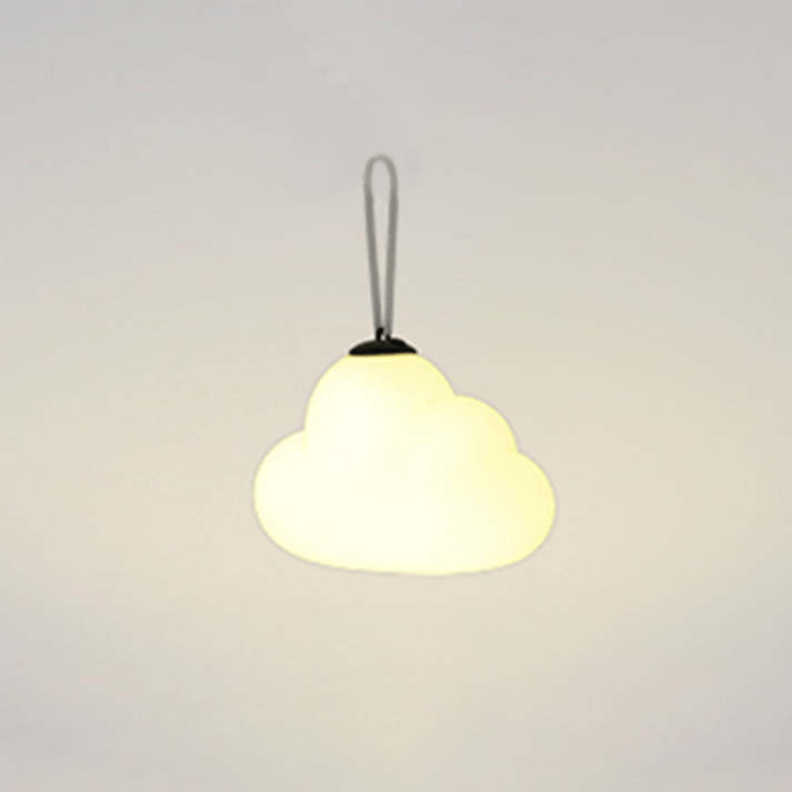 Minori Design LED Lampa Wisząca Chmura Mleczna Biała Metal/Akryl Ogród