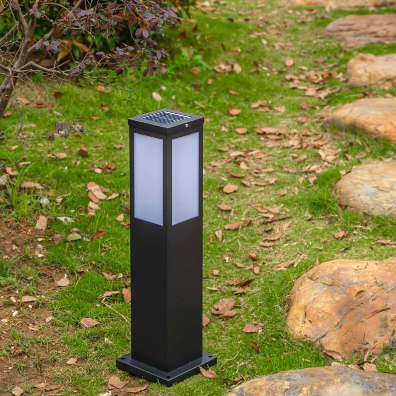 Nowoczesna lampa ogrodowa na energię słoneczną