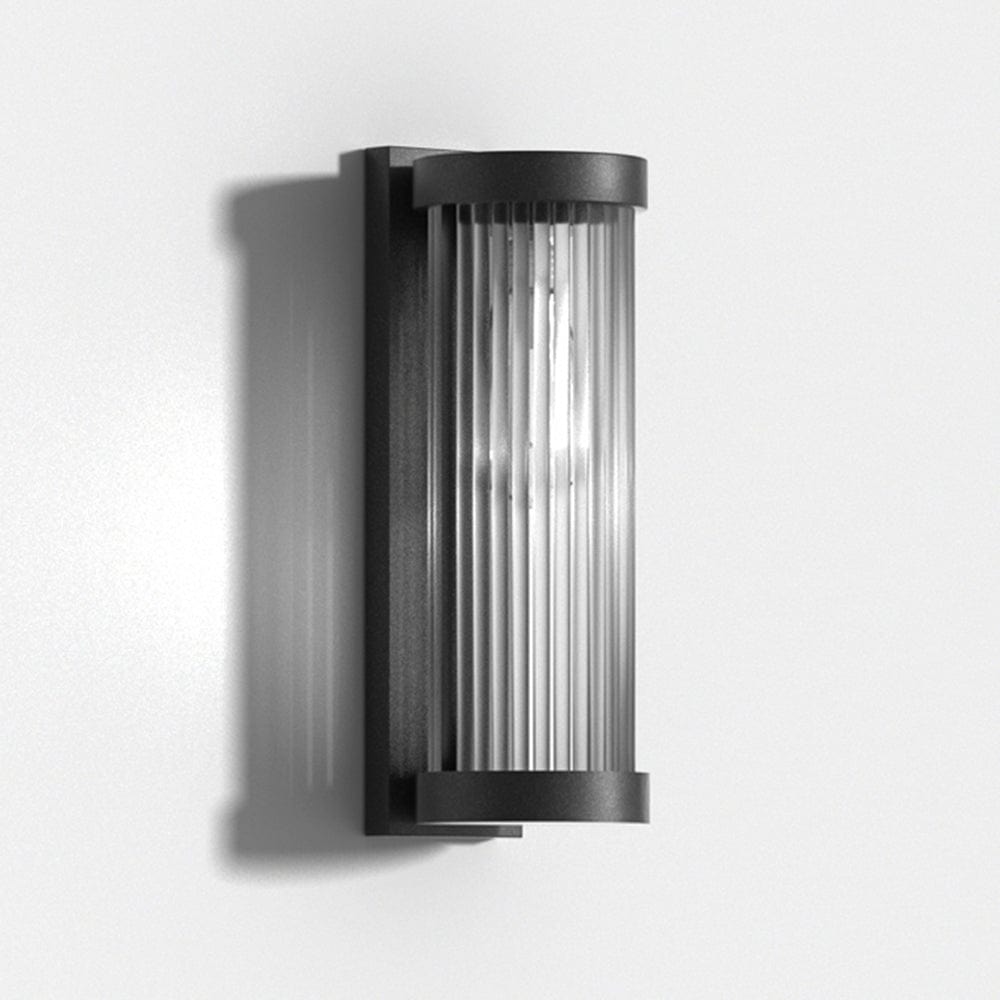 Nowoczesna Cylindryczna Lampa Metalowa i Szklana IP65 Wodoodporna Lampa Zewnętrzna